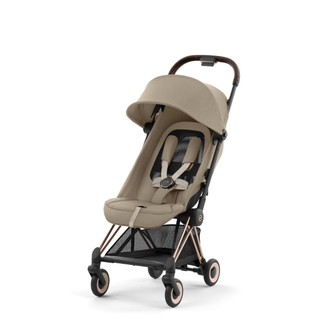 Cybex Coya Compact Stroller Cozy Beige Rose Gold