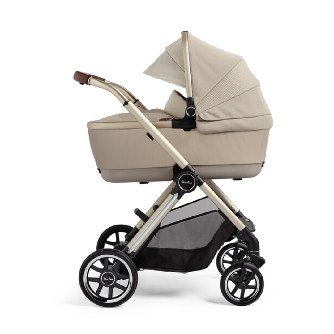 Silver Cross Reef Pushchair First Bed Folding Carrycot Stone