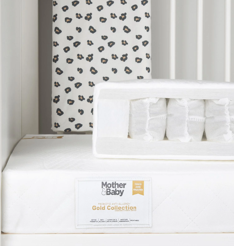 Mother Baby Anti Allergy Pocket Sprung Cot Mattress 140cm x 70cm Direct4baby Direct 4 Baby