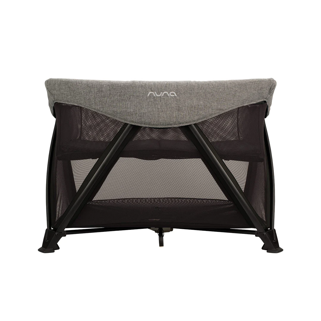 Nuna Sena Aire Travel Cot Zip on Bassinet Charcoal Grey Free