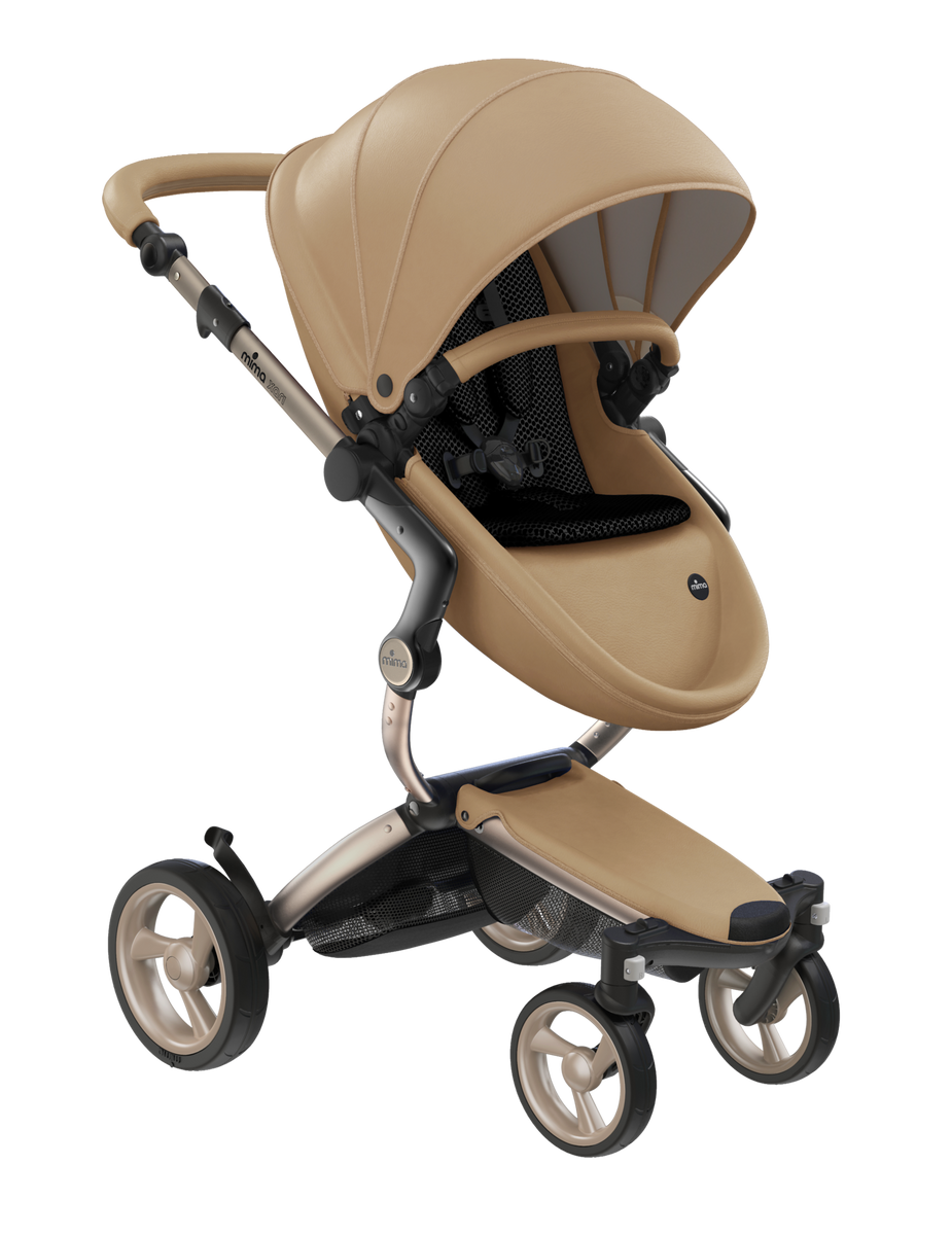 Mima Xari Pushchair Latte on Champagne Direct 4 Baby