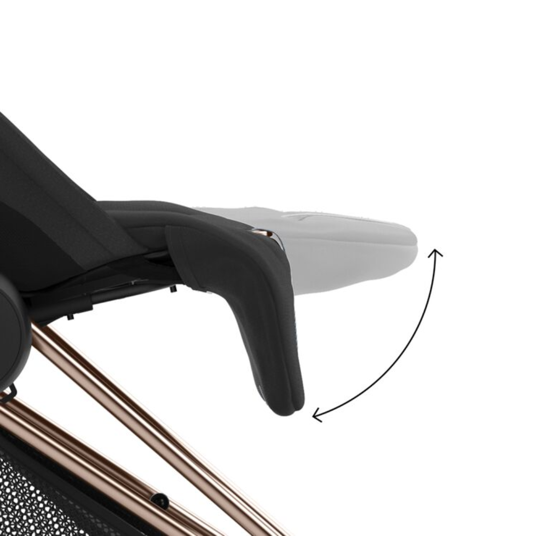 Cybex Coya Platinum Compact Stroller | Mirage Grey on Matt Black
