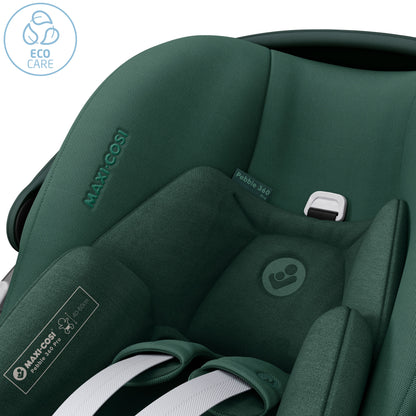 Maxi Cosi Pebble 360 Pro Car Seat & FamilyFix Pro Base | Essential Green