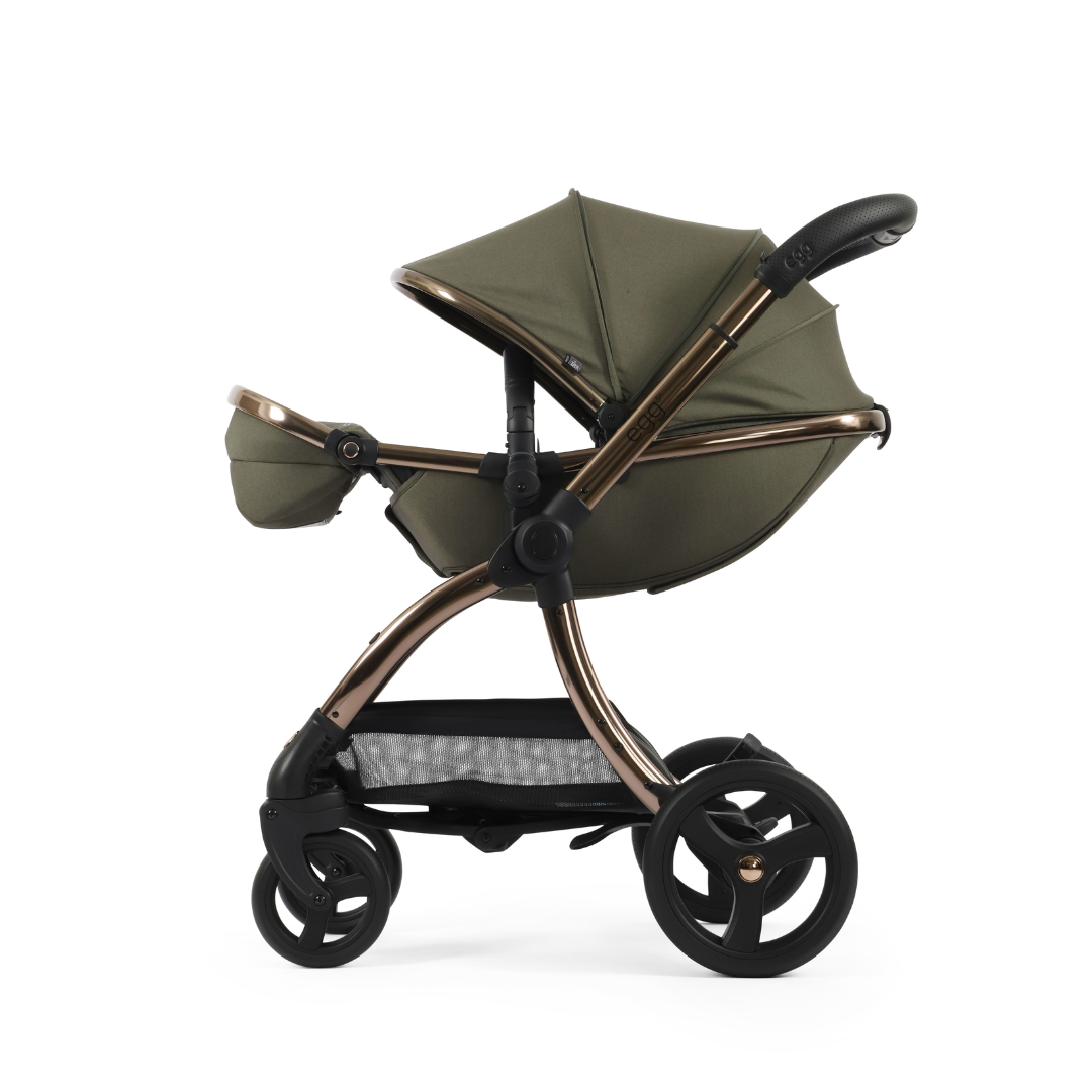 Egg 3 Stroller Luxury Travel System with Maxi-Cosi Pebble 360 Pro Car Seat | Hunter Green