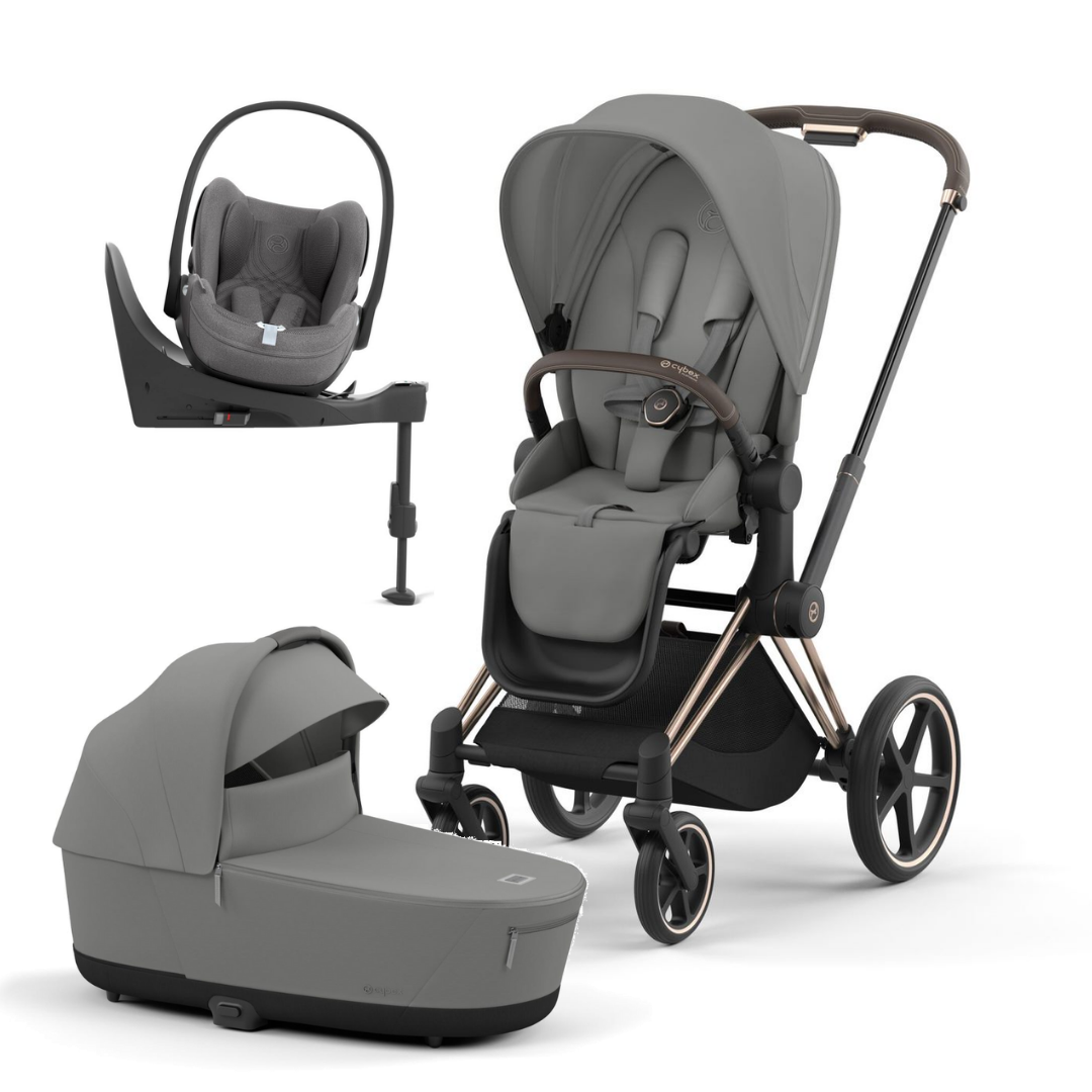 Grey and rose gold pram best sale