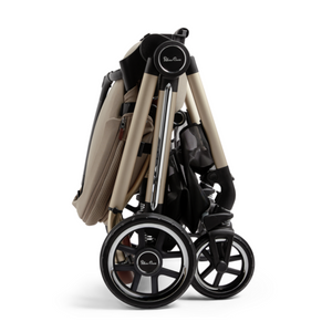 Silver Cross Reef Pushchair & First Bed Folding Carrycot - Stone (FREE Carrycot Stand)