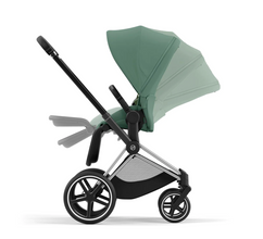 Load image into Gallery viewer, Cybex Priam Pushchair &amp; Lux Carrycot | Leaf Green &amp; Chrome (Black Handle)
