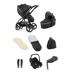 Egg 3 Stroller Luxury Travel System with Maxi-Cosi Cabriofix i-Size Car Seat | Carbonite