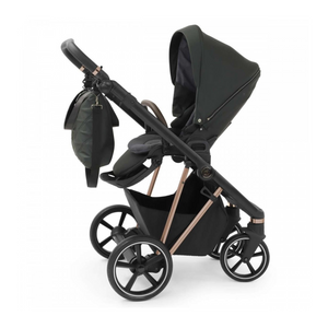Babystyle Prestige 13 Piece Vogue Travel System - Spruce Green with Copper Gold Chassis (Brown Handle)