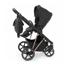 Load image into Gallery viewer, Babystyle Prestige 13 Piece Vogue Travel System - Spruce Green with Copper Gold Chassis (Brown Handle)
