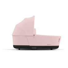 Load image into Gallery viewer, Cybex Priam Pushchair &amp; Lux Carrycot | Peach Pink &amp; Chrome (Black Handle)
