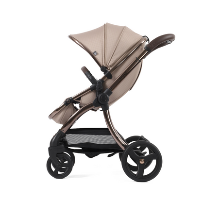 Egg 3 Stroller Luxury Travel System with Egg i-Size Car Seat | Houndstooth Almond