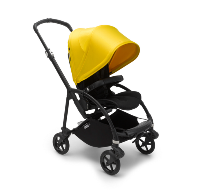 Bugaboo Bee6 Complete Stroller - Lemon Yellow on Black Chassis
