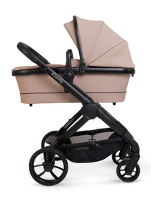 iCandy Peach 7 Pushchair & Carrycot Complete Car Seat Bundle | Cookie on Black