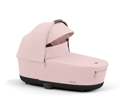 Cybex Priam Pushchair & Cloud T Travel System | Peach Pink & Chrome (Brown Handle)