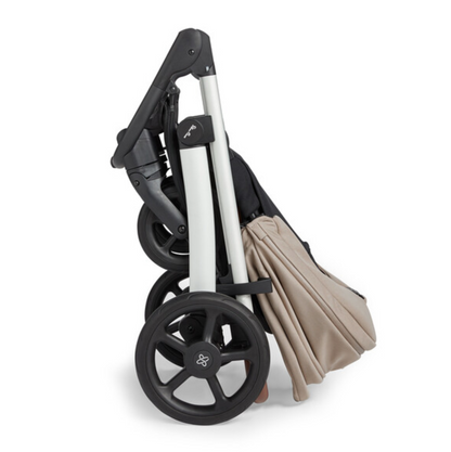 Silver Cross Tide Pushchair, Dream i-Size & Accessory Bundle | Stone - Silver Chassis