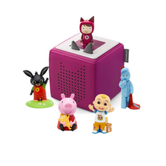 Tonies Starter Box & 4 Toddler Favourites Audio Character Bundle | Purple
