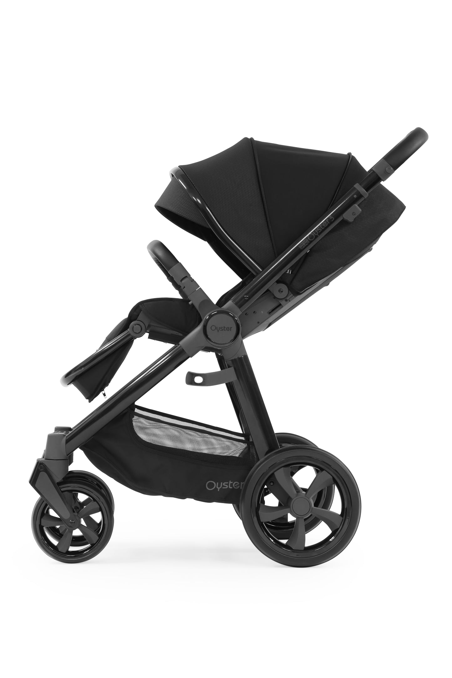 Oyster 3 Luxury 7 Piece Maxi Cosi Pebble 360 Pro i-Size Travel System | Pixel (Gloss Black Frame)