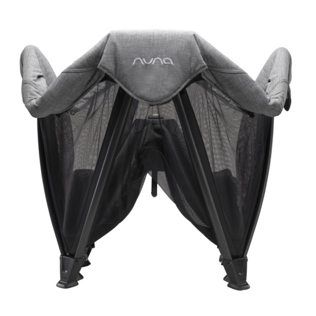 Nuna Sena Aire Travel Cot (Zip on Charcoal Grey Free