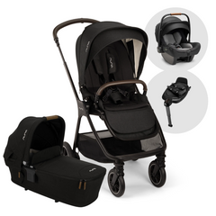 Nuna TRIV NEXT Stroller, Carrycot & Pipa NEXT Car Seat Bundle | Caviar