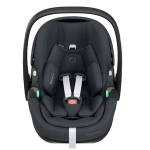 Maxi Cosi Pebble 360 Pro Car Seat, FamilyFix Pro Base & Footmuff | Essential Graphite