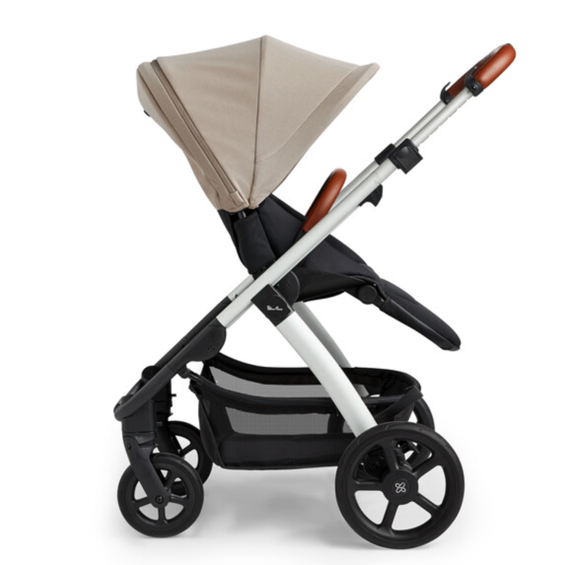 Silver Cross Tide Complete Travel System with Dream i-Size Car Seat | Stone on Silver
