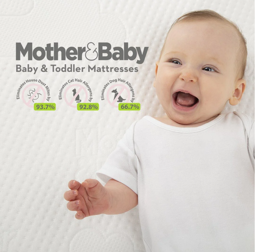 Mother & Baby White Gold Anti-Allergy Pocket Sprung Cot Mattress (140cm x 70cm)