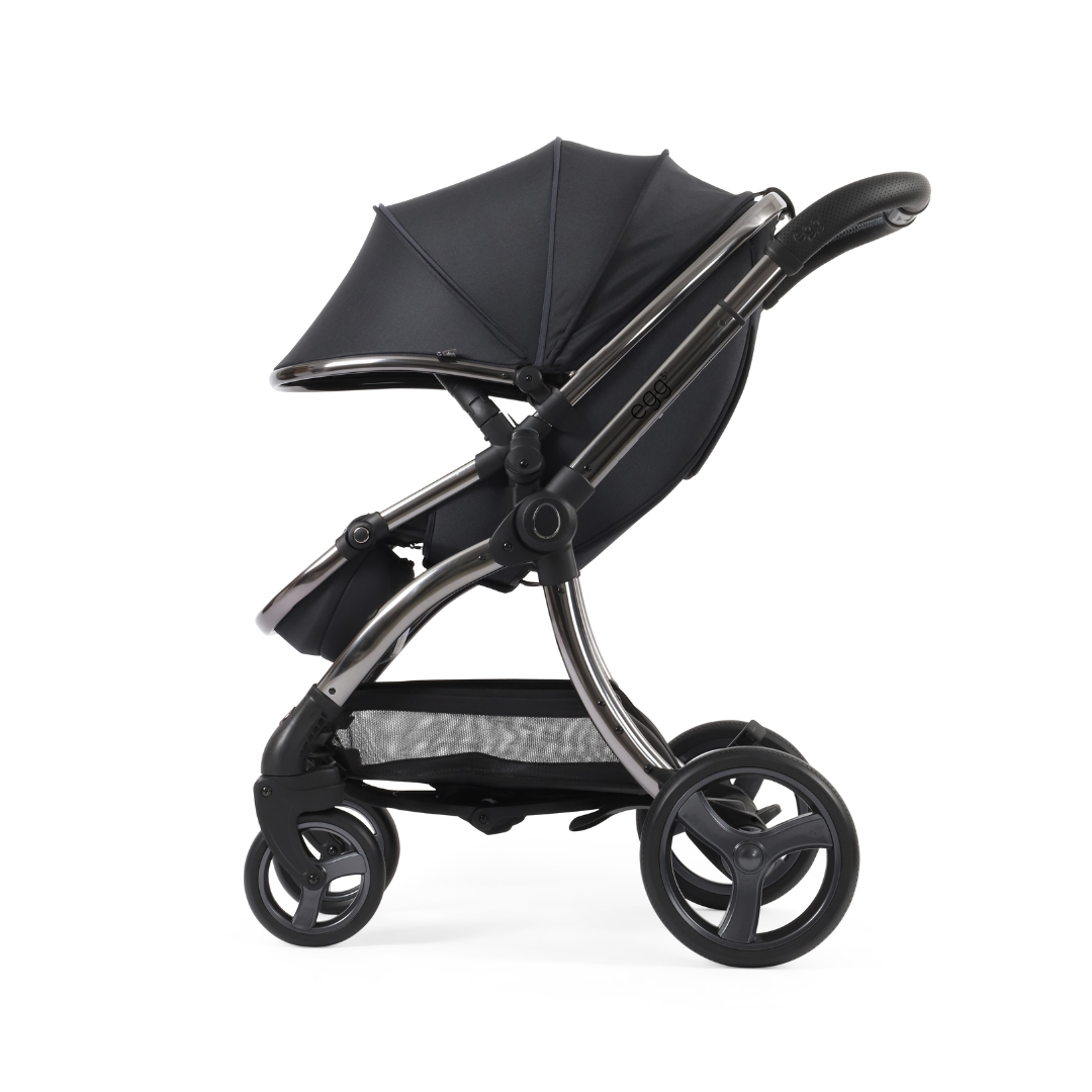 Egg 3 Stroller Luxury Travel System with Cybex Cloud T Car Seat | Carbonite