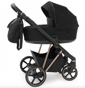 Babystyle Prestige 13 Piece Vogue Travel System - Ebony with Copper Gold Chassis (Black Handle)