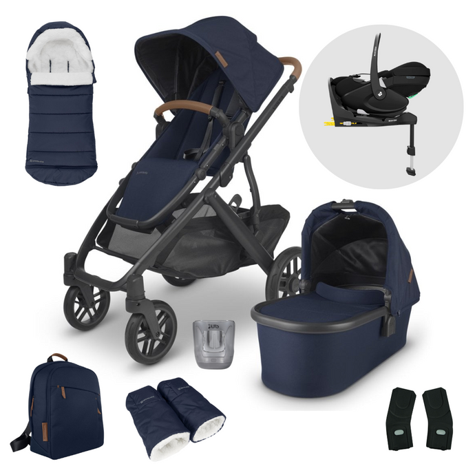 UPPAbaby Vista Pushchair & Maxi-Cosi Pebble 360 Pro Complete Travel System - Noa (Navy Blue)