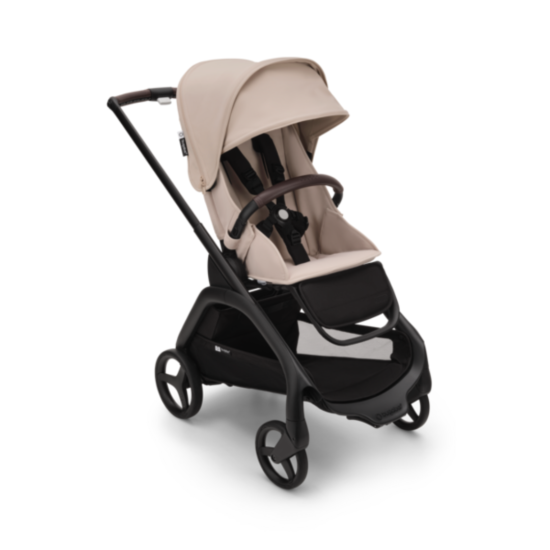 Bugaboo Dragonfly Ultimate Travel System with Maxi-Cosi Cabriofix Car Seat - Black with Desert Taupe