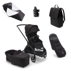 Bugaboo Dragonfly Complete Bundle - Black with Midnight Black
