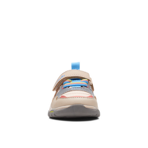Clarks Feather Jump Toddler Trainers | Neutral | Size 5 F