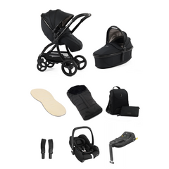 Egg 3 Stroller Luxury Travel System with Maxi-Cosi Cabriofix i-Size Car Seat | Houndstooth Black