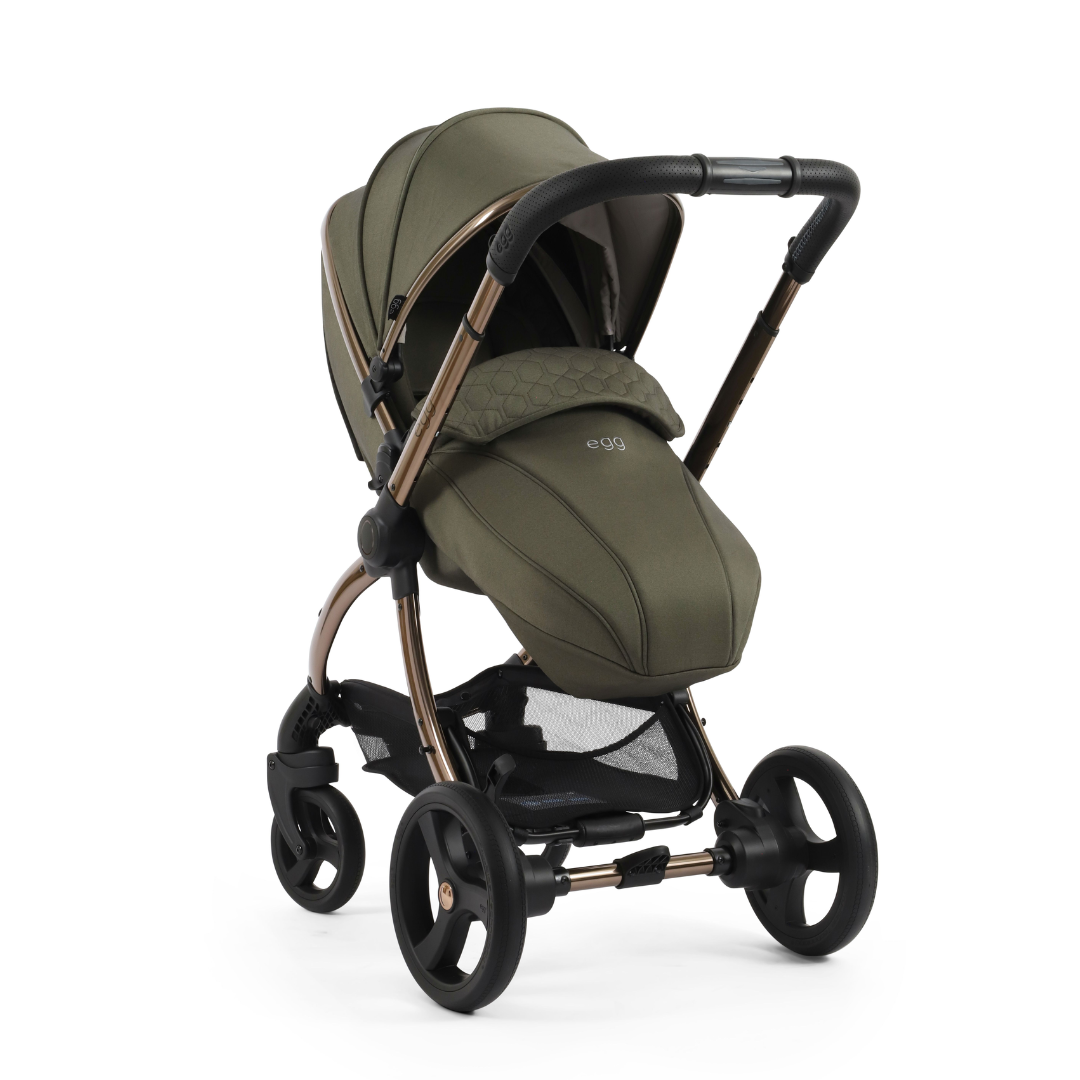 Egg 3 Stroller Luxury Travel System with Maxi-Cosi Cabriofix i-Size Car Seat | Hunter Green