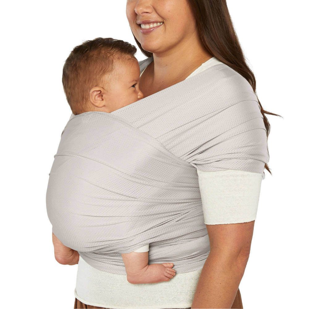 Ergobaby Aura Sustainable Mesh Baby Carrier | Soft Grey