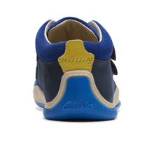 Load image into Gallery viewer, Clarks Noodle Play Toddler Shoes | Navy Combi | Size 4 G
