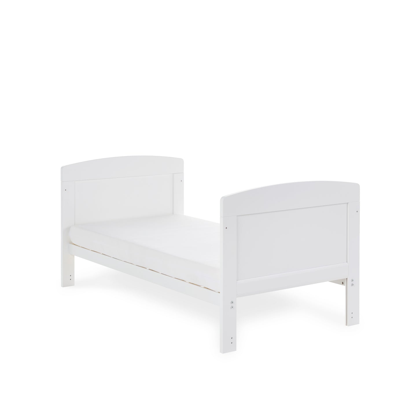 Obaby Grace Cot Bed & Fibre Mattress- White