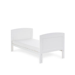 Obaby Grace Cot Bed & Fibre Mattress- White