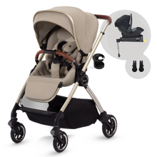 Load image into Gallery viewer, Silver Cross Dune Pushchair &amp; Dream i-Size Travel Bundle - Stone
