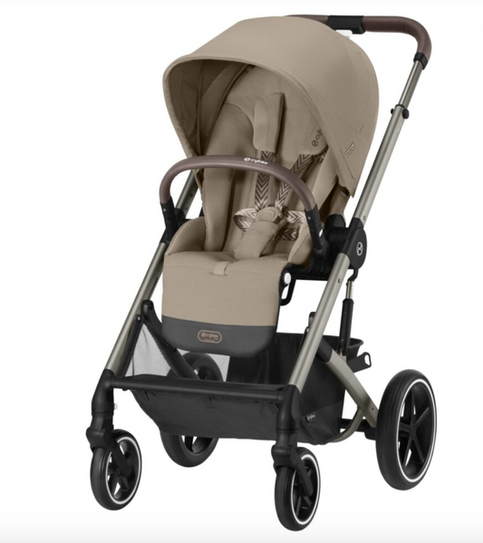 Cybex Balios S Lux Pushchair | Almond Beige on Taupe Chassis