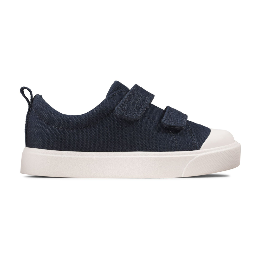 Clarks City Bright Toddler Shoes Navy Canvas Direct 4 Baby