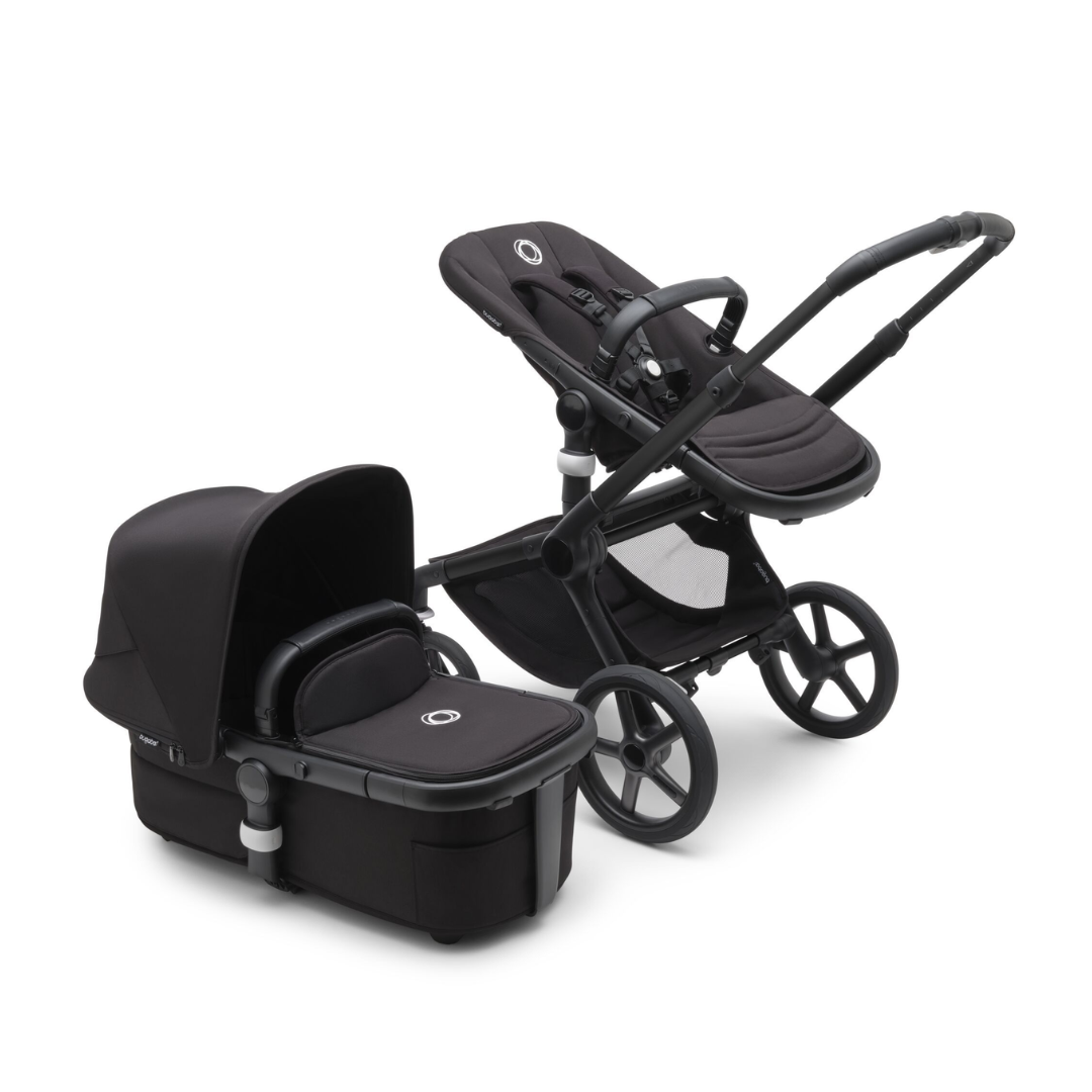 Bugaboo Fox 5 Complete Maxi Cosi Cabriofix i Size Travel System Black Midnight Black Direct 4 Baby
