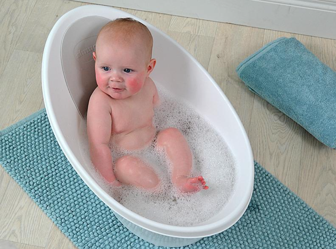 Shnuggle Baby Bath with Bump and Plug | Blossom