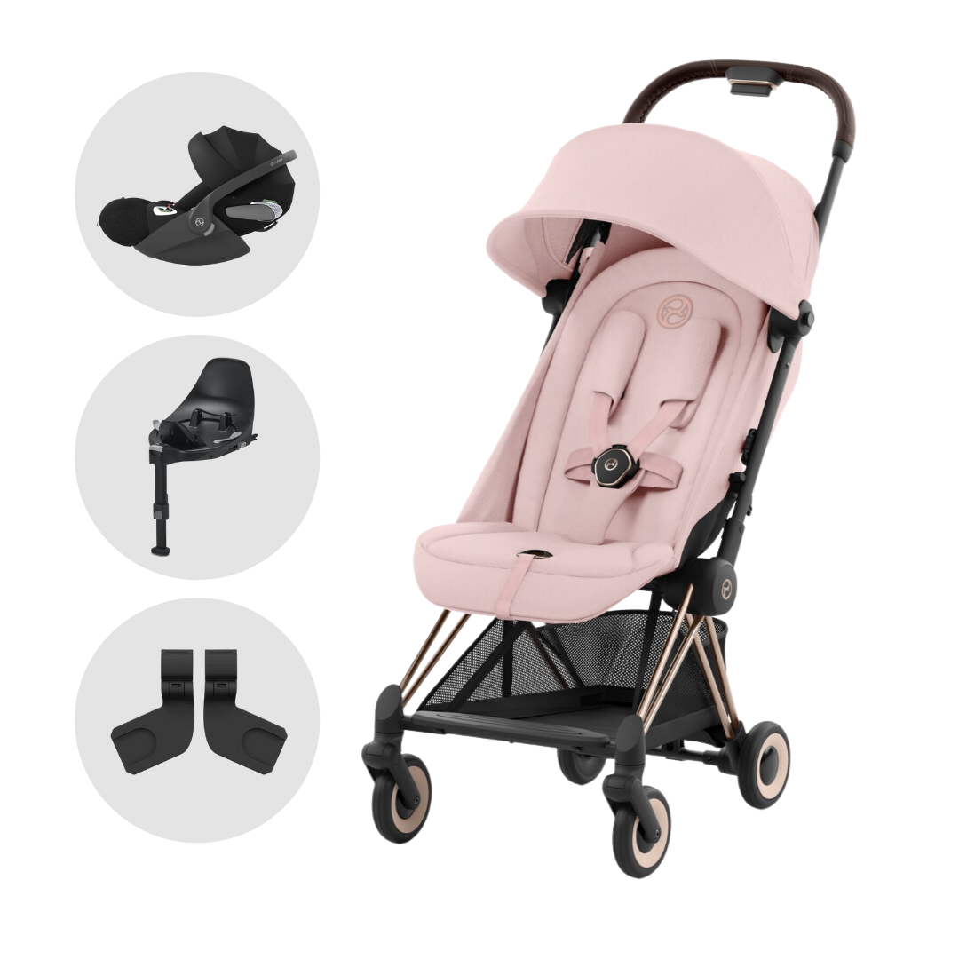 Cybex Coya Platinum Travel System with Cloud T Car Seat Peach