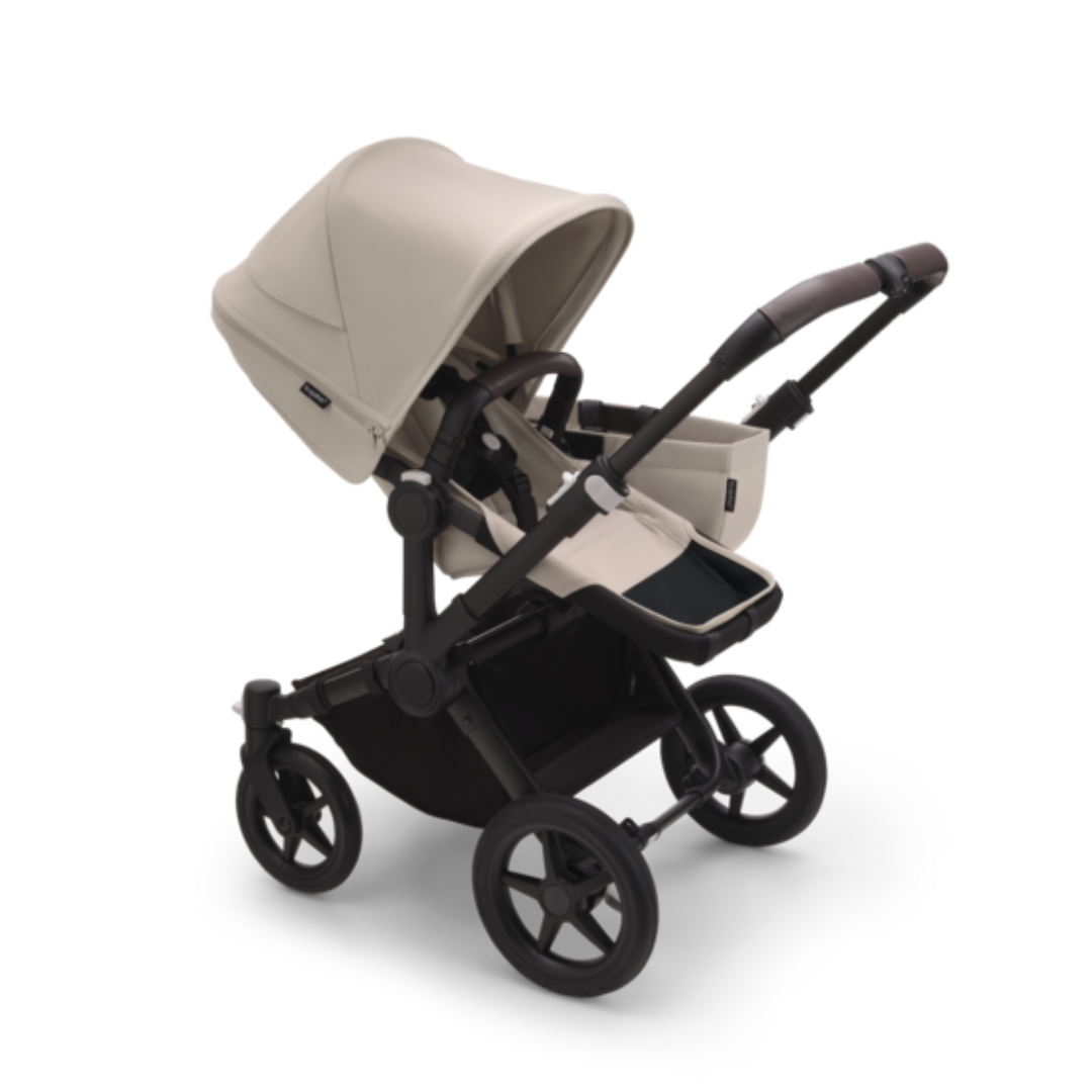 Bugaboo Donkey 5 Mono Complete Pushchair & Carrycot - Black & Desert Taupe