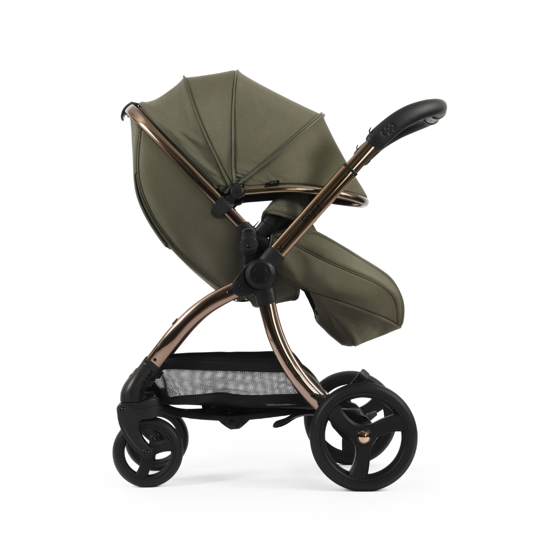 Egg 3 Stroller Luxury Travel System with Cybex Cloud T Car Seat | Hunter Green