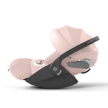 Cybex Priam Pushchair & Cloud T Travel System | Peach Pink & Chrome (Black Handle)