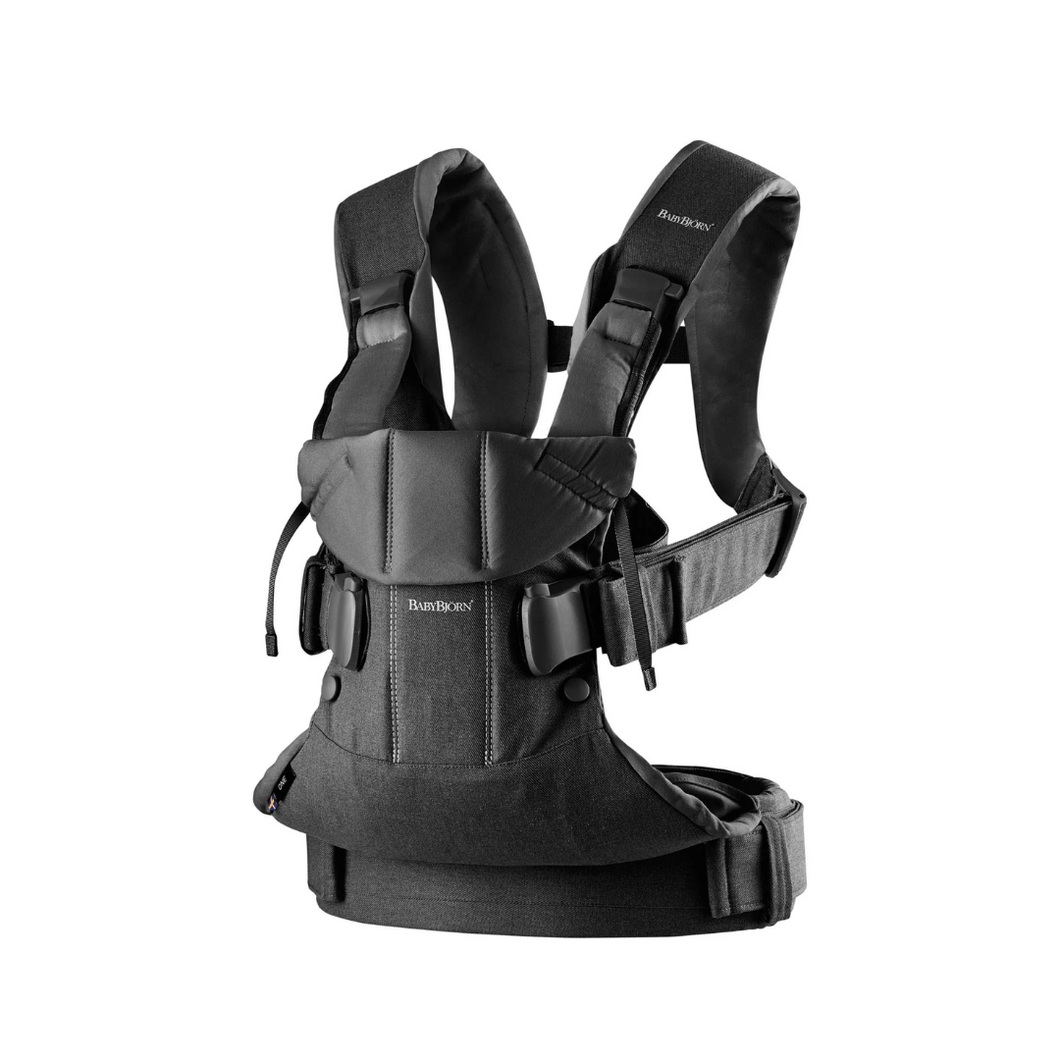 BABYBJÖRN Baby Carrier One | Black Cotton