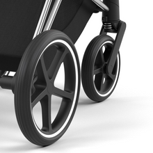 Load image into Gallery viewer, Cybex Priam Pushchair &amp; Cloud T Travel System | Sepia Black &amp; Chrome (Black Handle)
